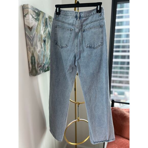 Cider | Wide-Leg Distressed Jeans | Size Small - Picture 2 of 3